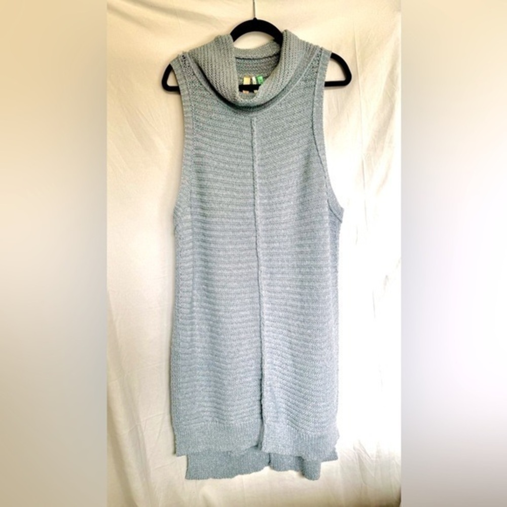 Anthropologie Pilcro Cowl Neck Sleeveless Long Sweater Tunic Size 2X